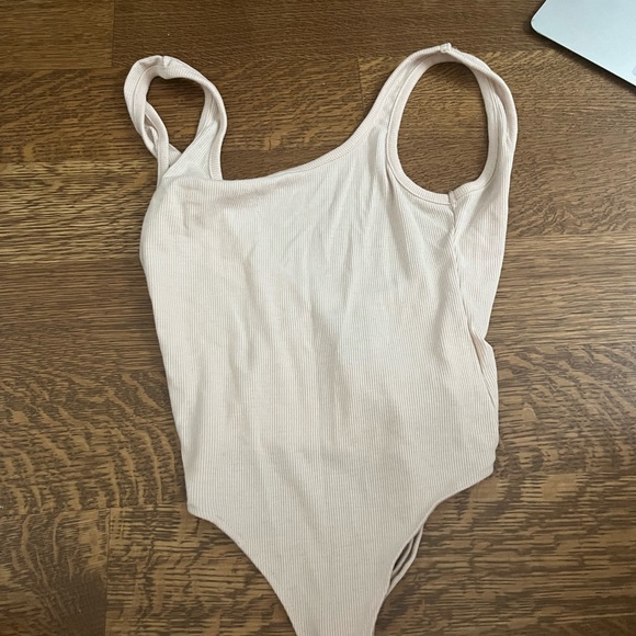 Pale pink nude thong bodysuit really soft and stretchy - Picture 2 of 3